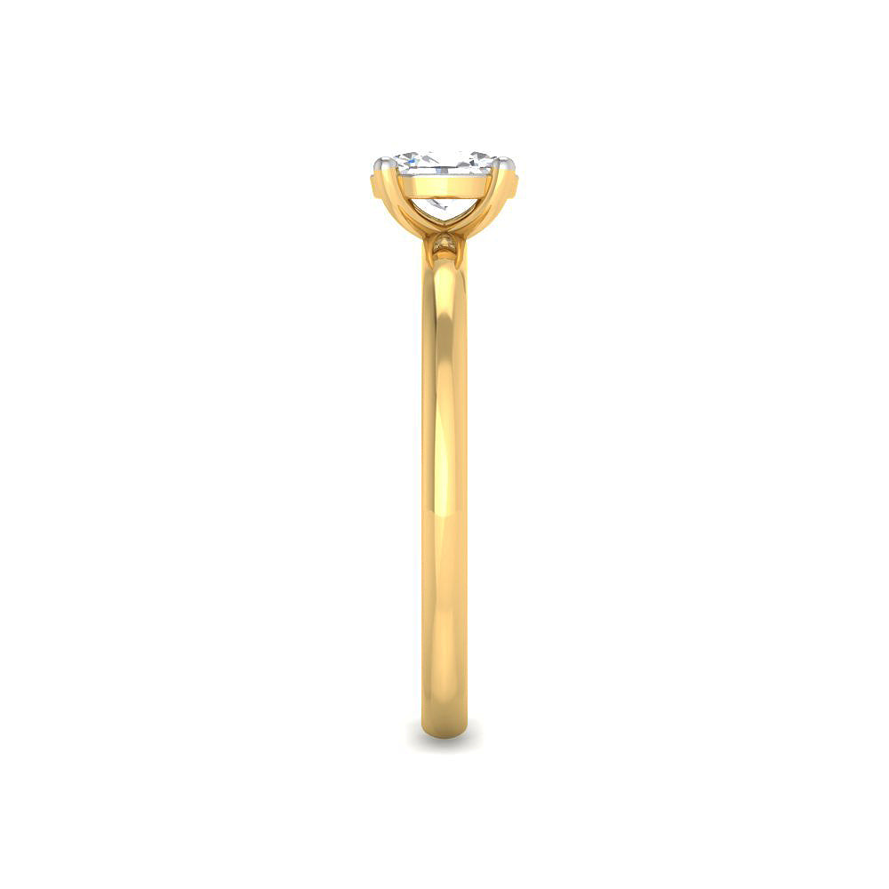 Anillo Solitario Gran Destello con Diamante de Laboratorio en Plata 925