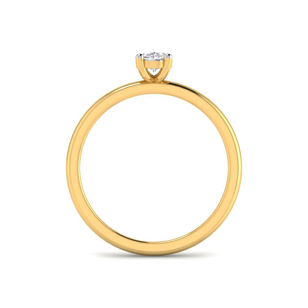 Anillo Solitario Gran Destello con Diamante de Laboratorio en Plata 925