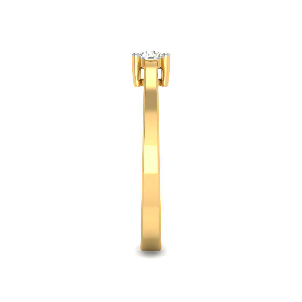 Anillo Solitario Clásico con Diamante de Laboratorio en Plata 925