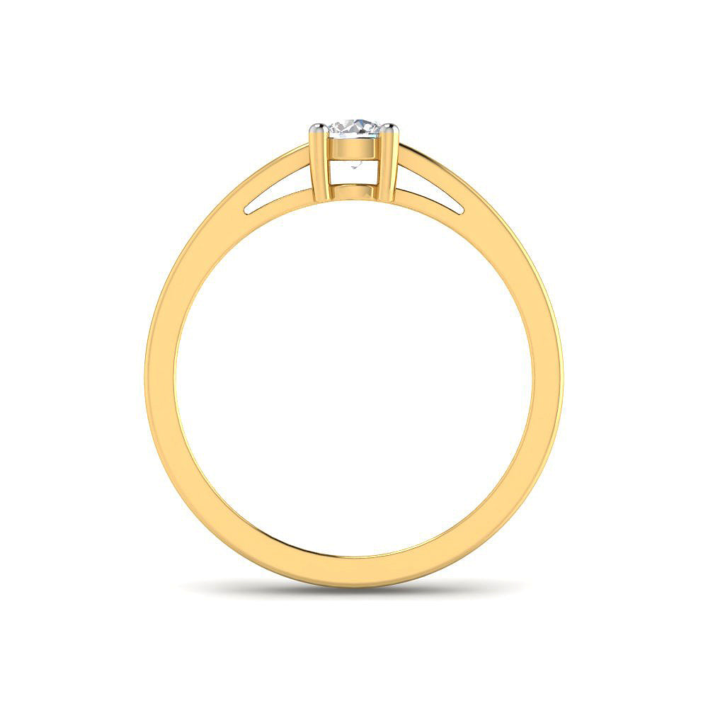 Anillo Solitario Clásico con Diamante de Laboratorio en Plata 925