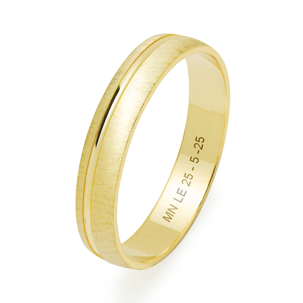 Alianza de Boda Satinada Linea 3,5mm