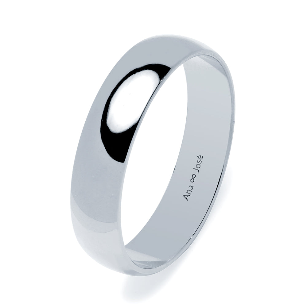 Alianza de Boda Media Caña 5mm