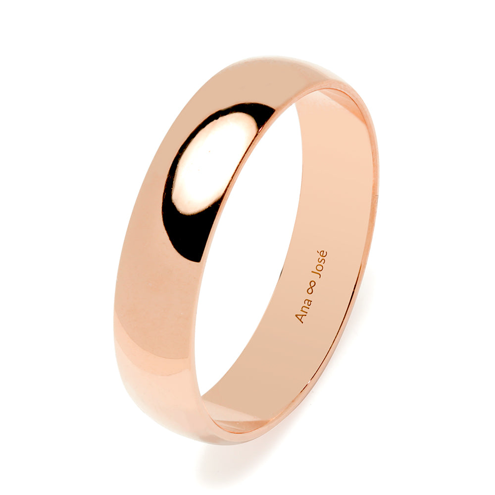 Alianza de Boda Media Caña 5mm