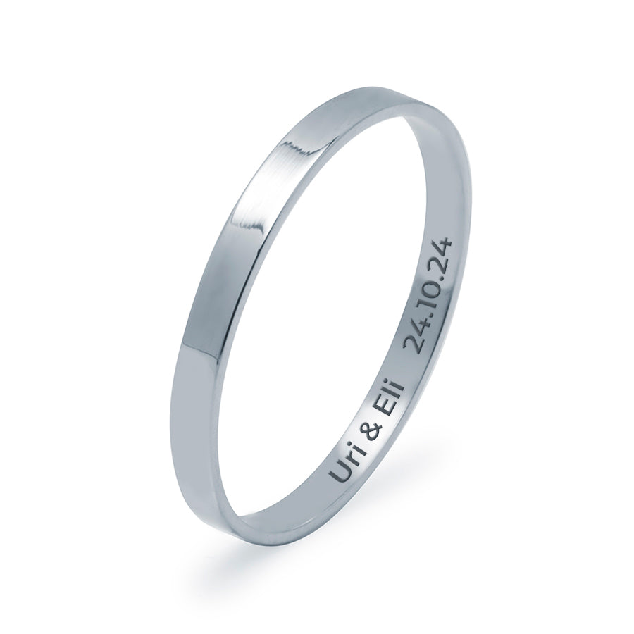Alianza de Boda Recta 2mm