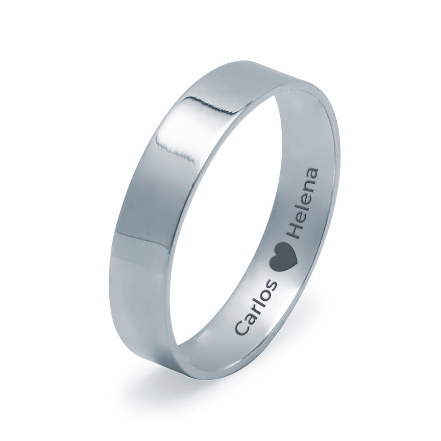 Alianza de Boda Recta 4mm