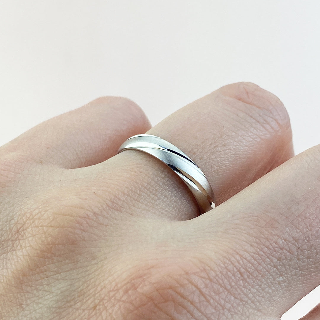 Alianza de Boda Mate Gallón Brillante