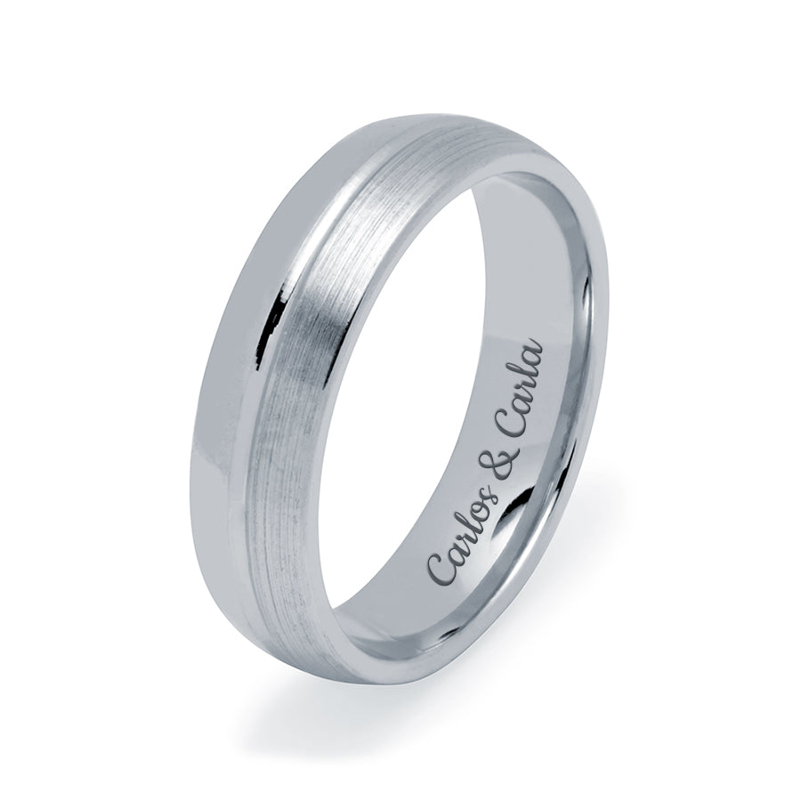 Alianza de Boda Doble Mate & Brillo