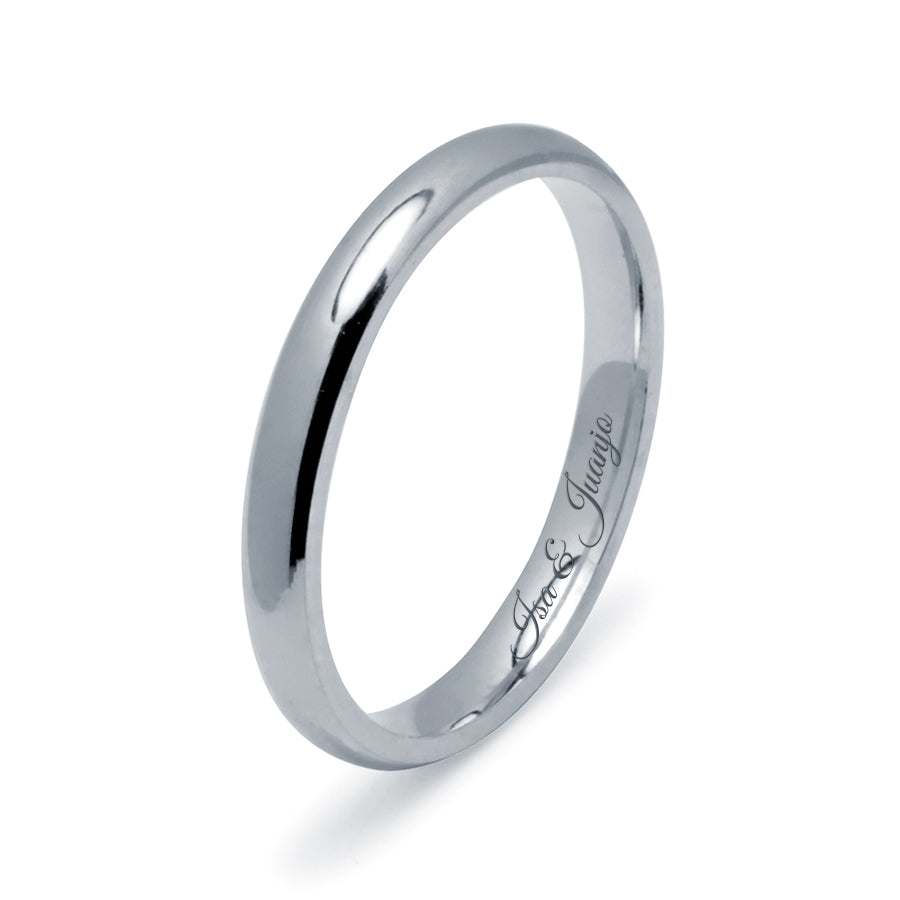 Alianza de Boda Media Caña 2,5mm