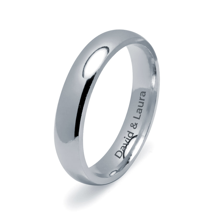 Alianza de Boda Media Caña 4mm