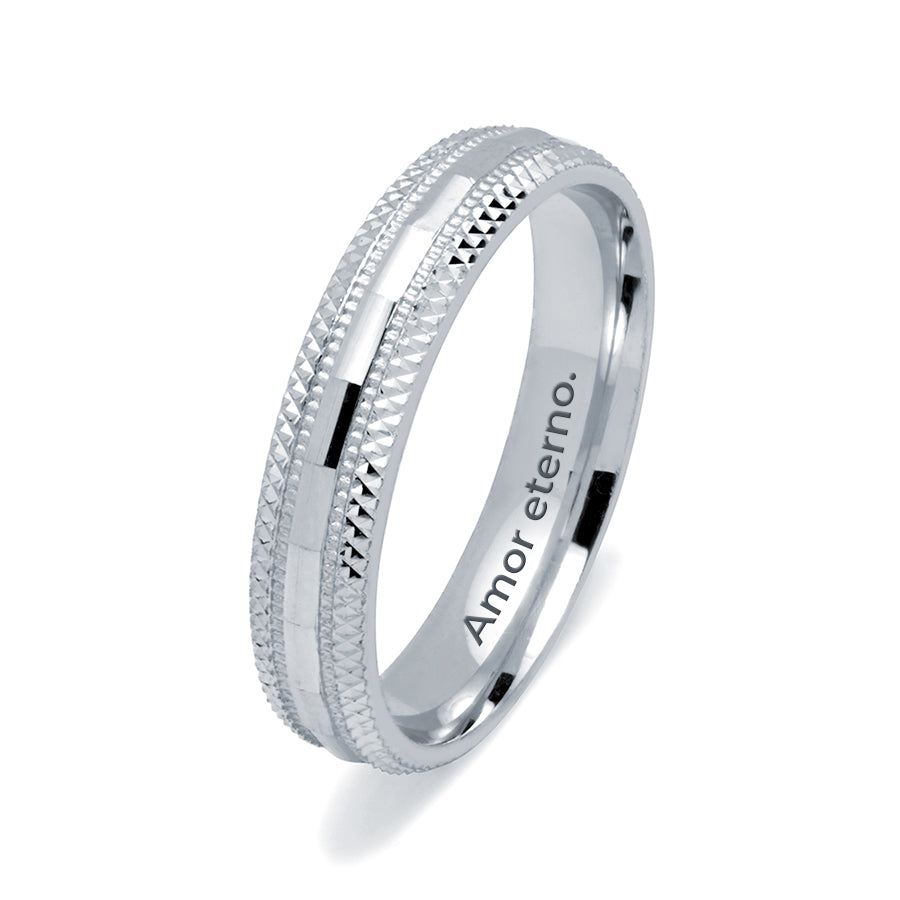 Alianza de Boda Facetada