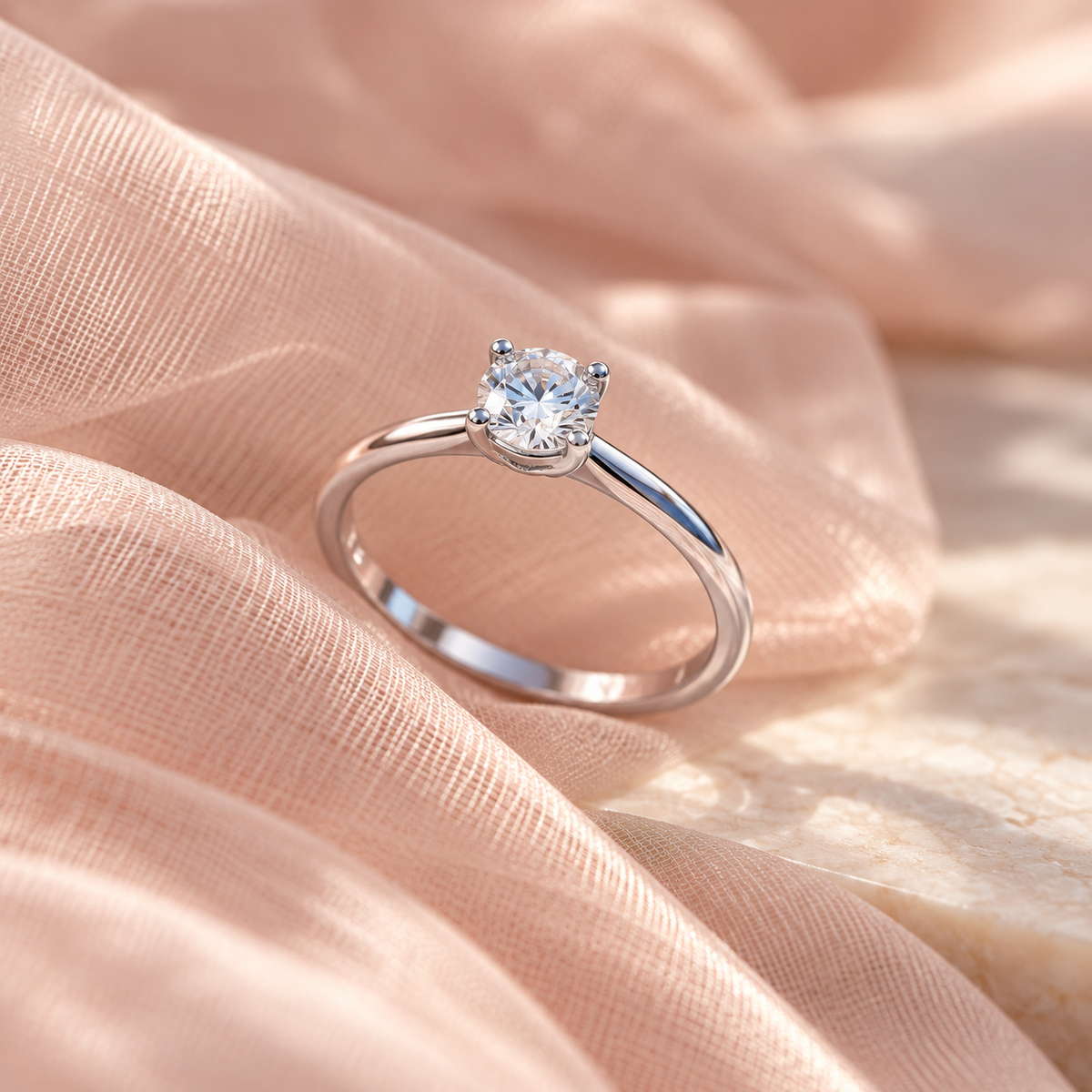 Anillo de Plata 925 con Moissanita Personalizado