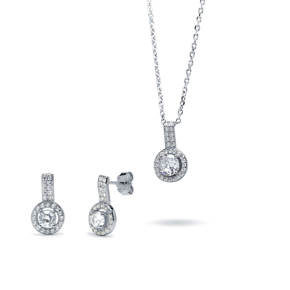 Collar y Pendientes Elegant de Plata 925