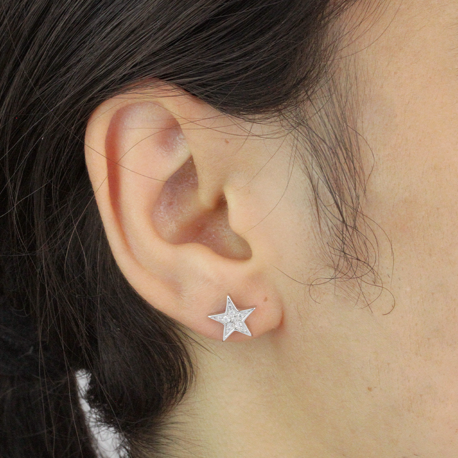 Collar y Pendientes Luna y Estrellas de Plata 925