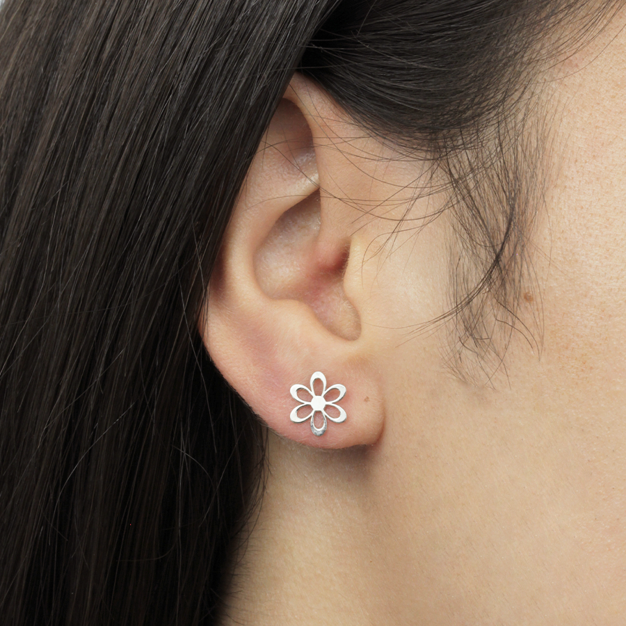 Collar Flower Silhouette de Plata 925
