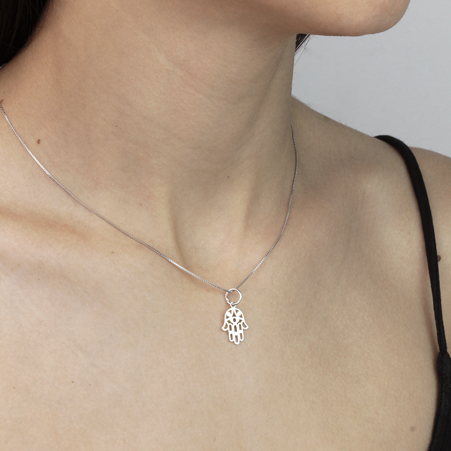 Collar Mano de Fátima de Plata 925