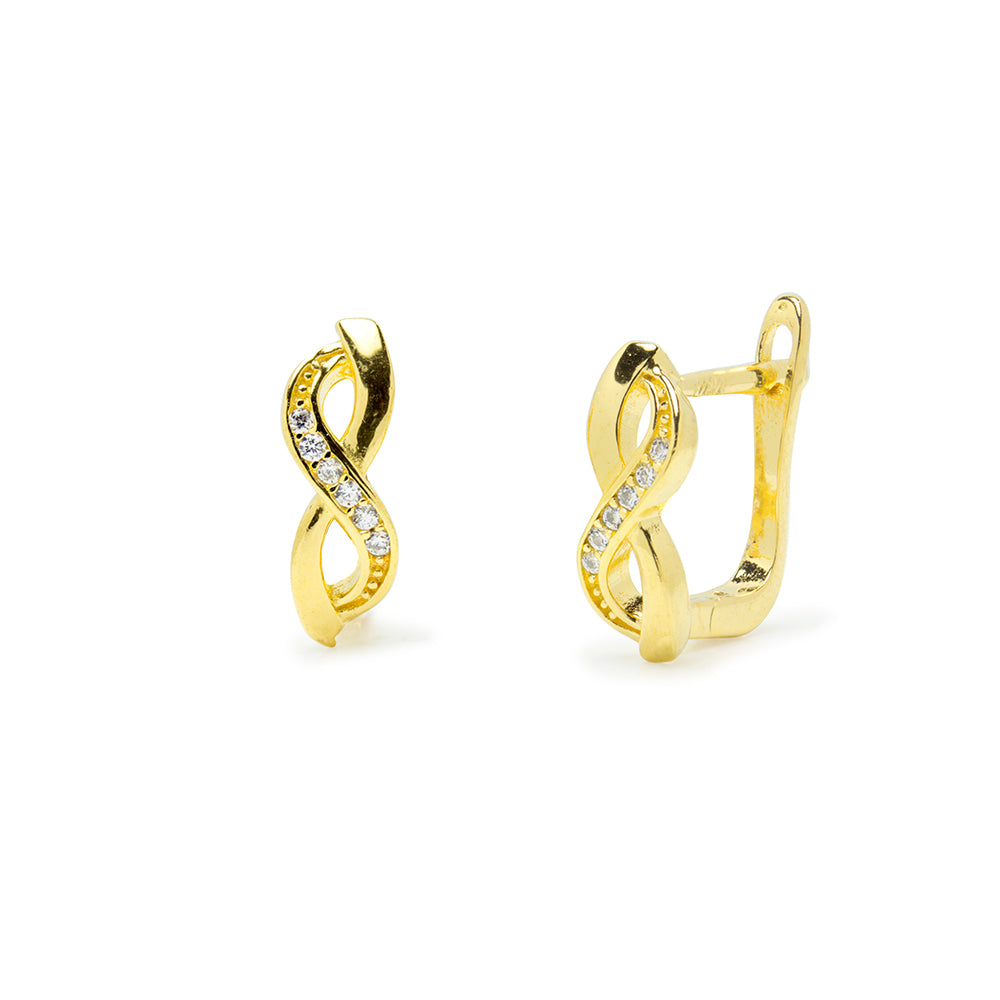 Pendientes Infinito de Plata 925 para Niña