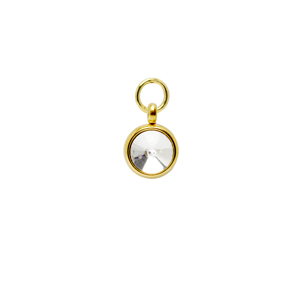 Colgante de Acero con Circonita