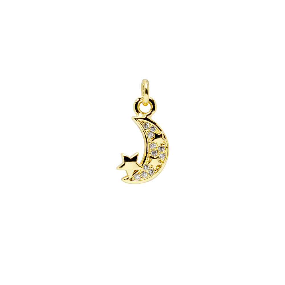 Charm Luna y Estrella de Acero