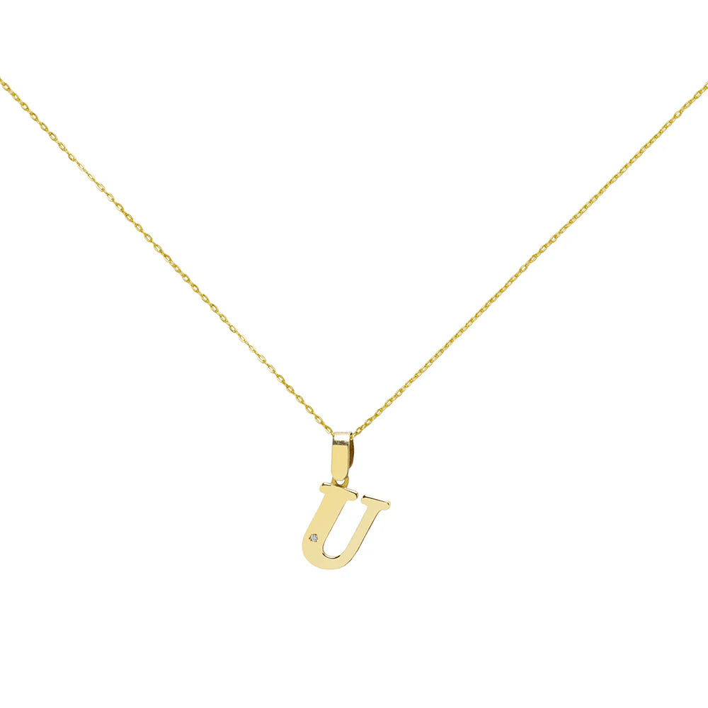 Colgante Oro Inicial U Oferta