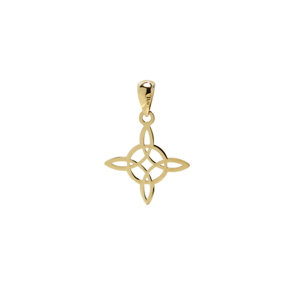Colgante Nudo Bruja de Oro 9K para Mujer