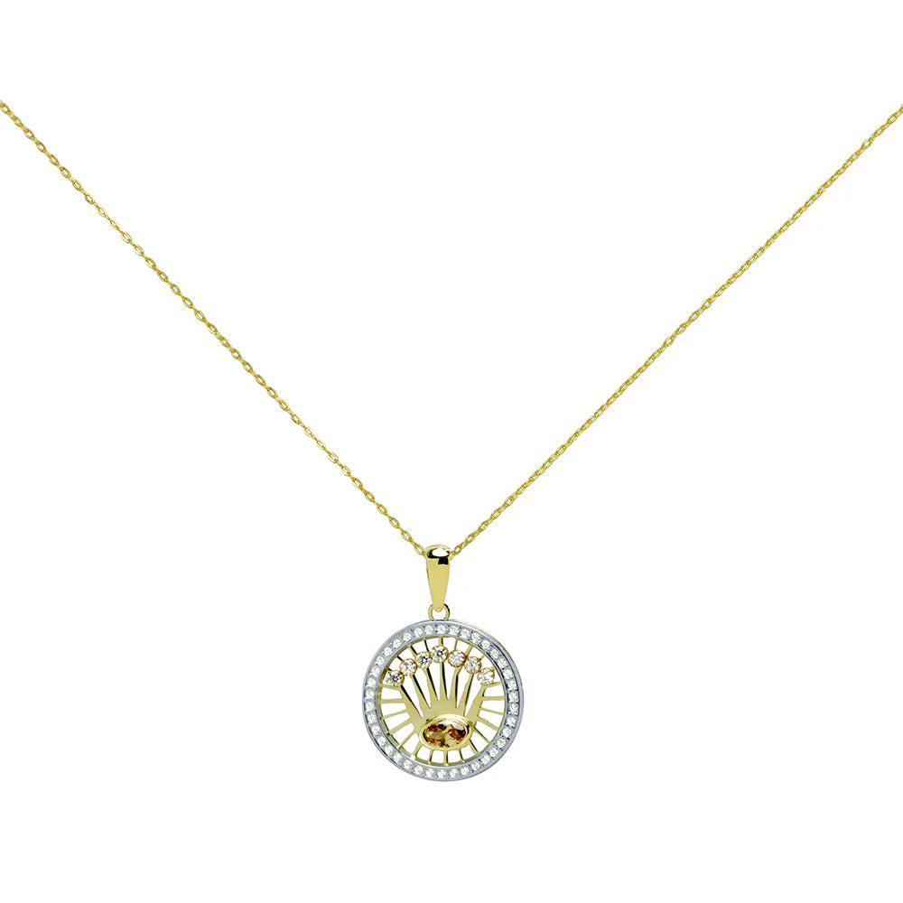 Colgante Oro Corona Rebajas