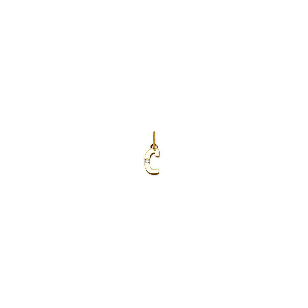 Colgante de Oro con Inicial Grabada