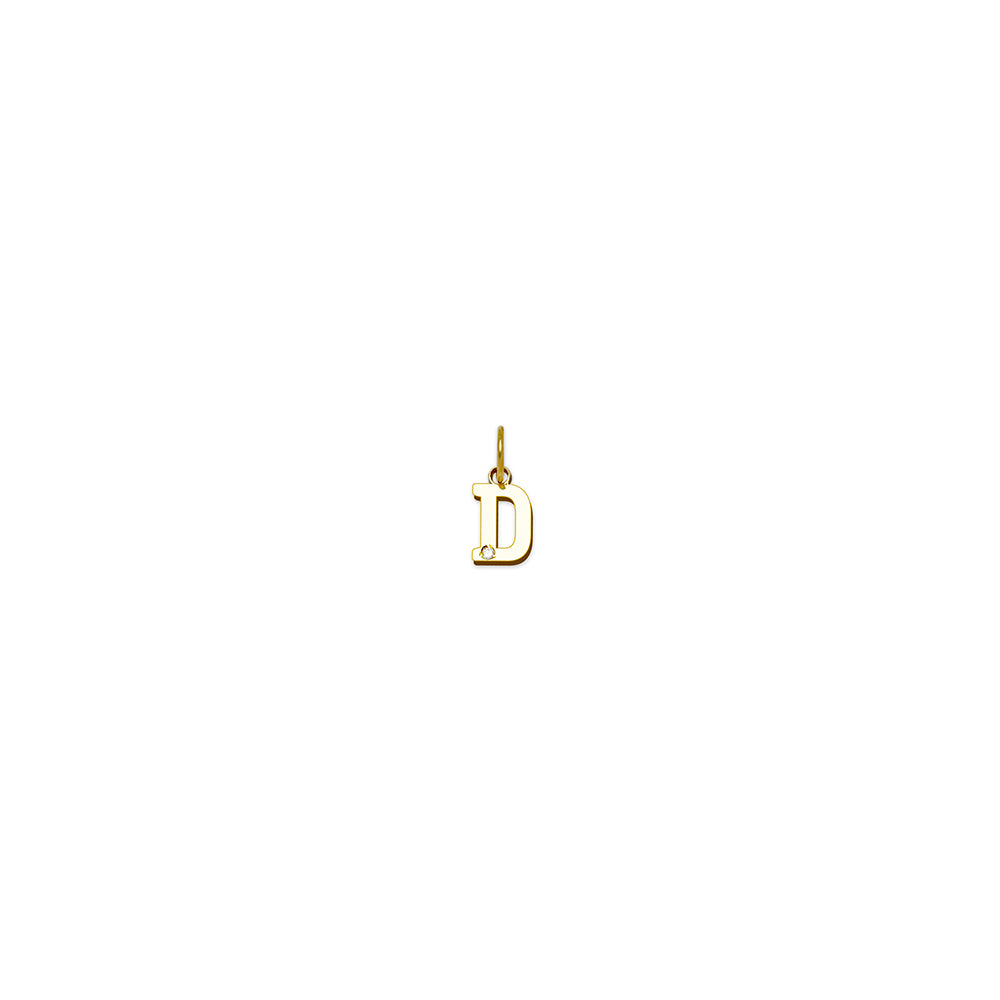 Colgante de Oro con Inicial Grabada