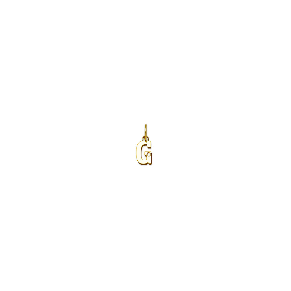Colgante de Oro con Inicial Grabada