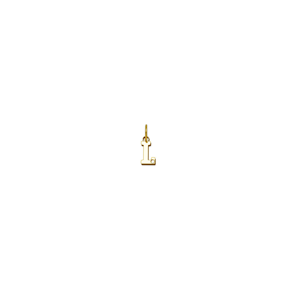 Colgante de Oro con Inicial Grabada
