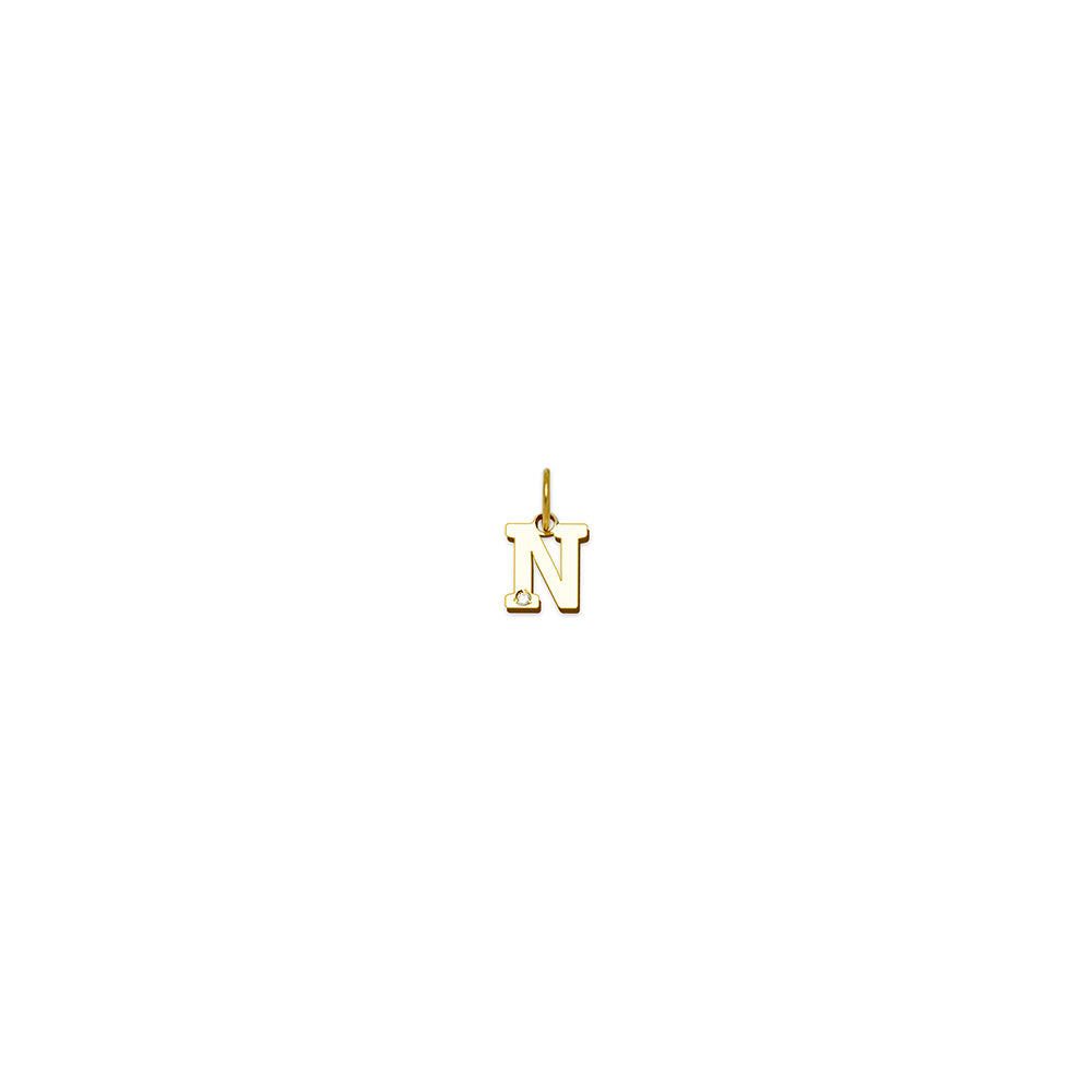 Colgante de Oro con Inicial Grabada