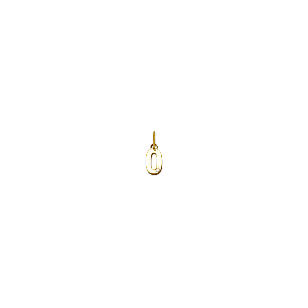 Colgante de Oro con Inicial Grabada