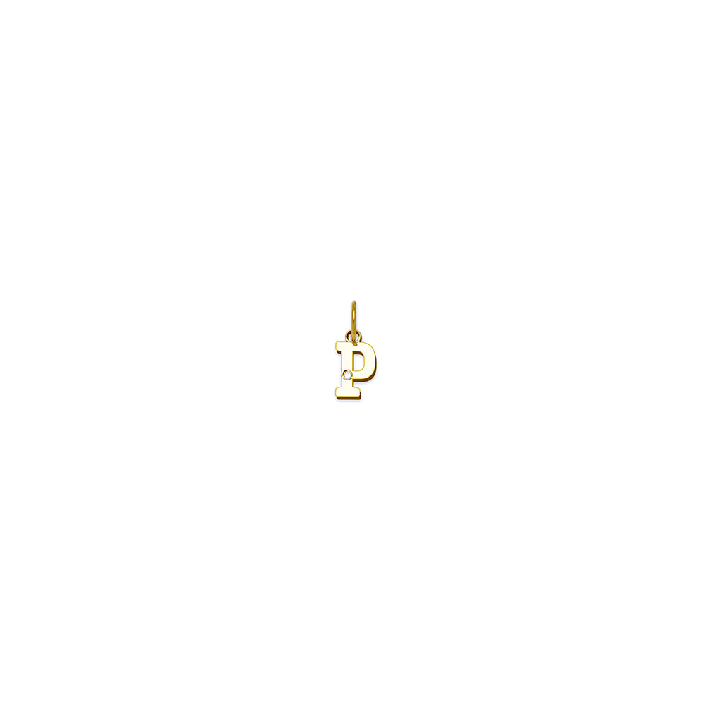 Colgante de Oro con Inicial Grabada