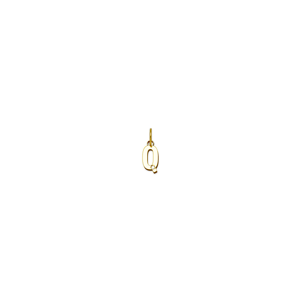Colgante de Oro con Inicial Grabada