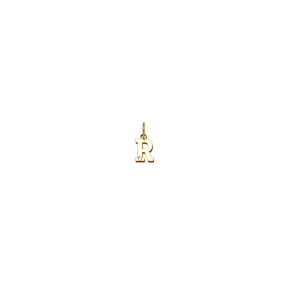 Colgante de Oro con Inicial Grabada