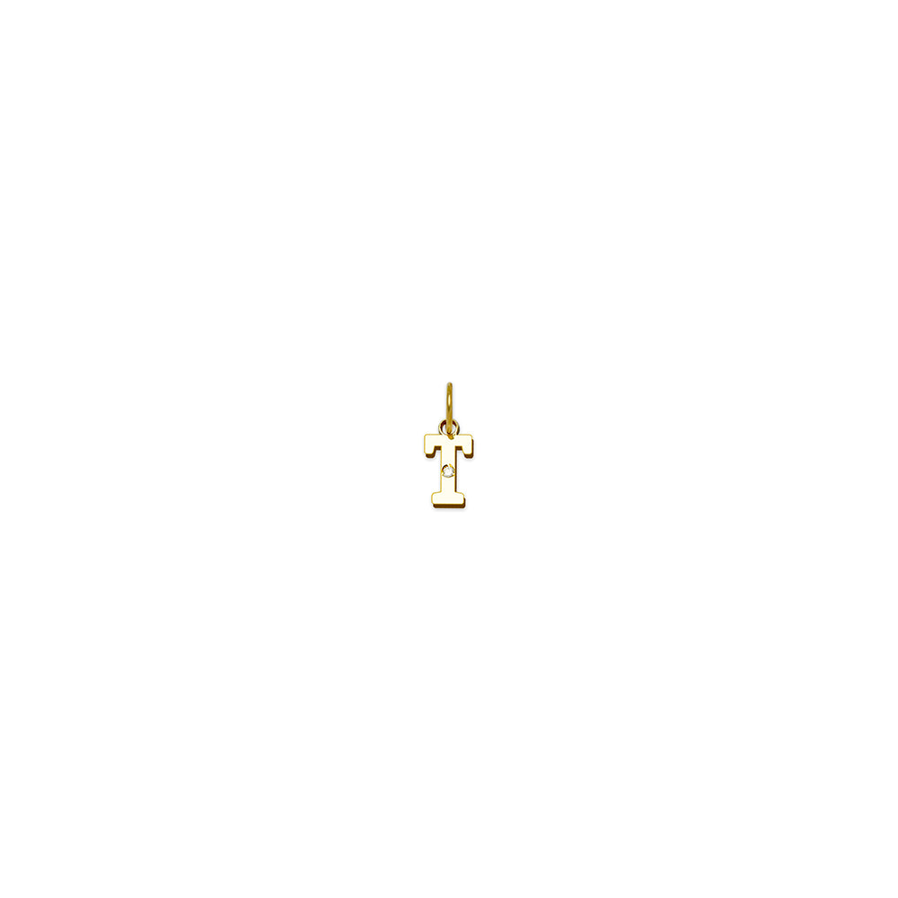 Colgante de Oro con Inicial Grabada
