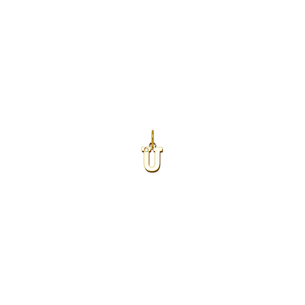 Colgante de Oro con Inicial Grabada