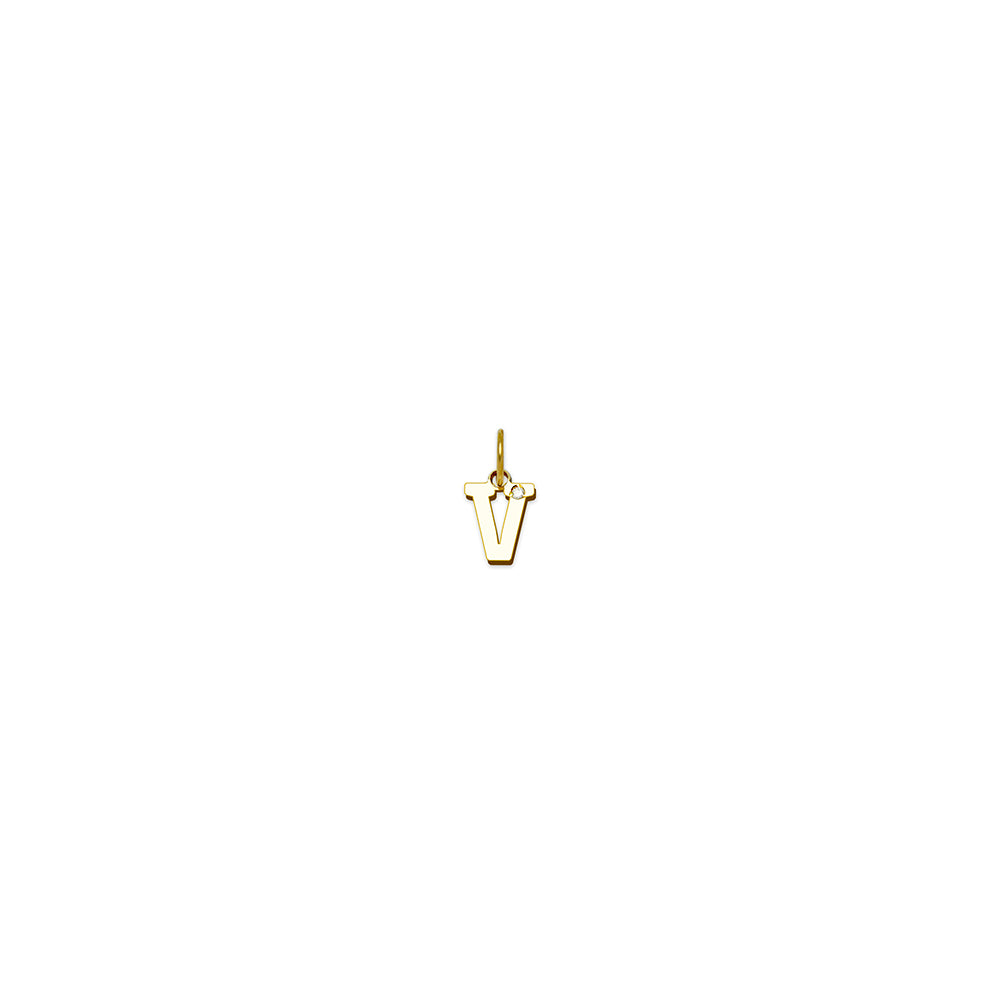 Colgante de Oro con Inicial Grabada