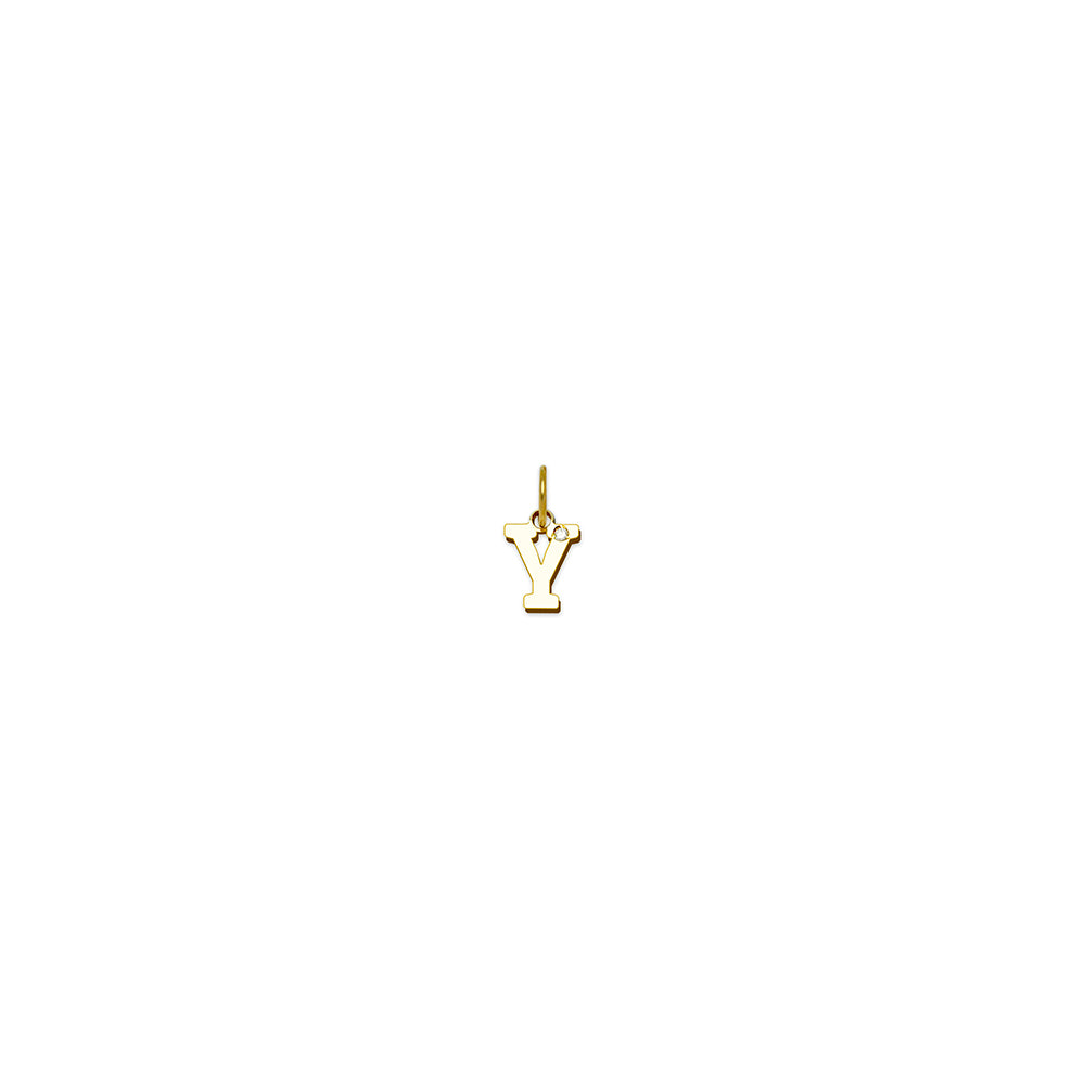 Colgante de Oro con Inicial Grabada