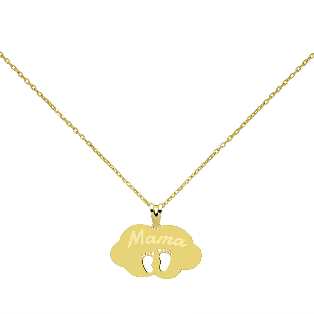 Collar huellitas bebé