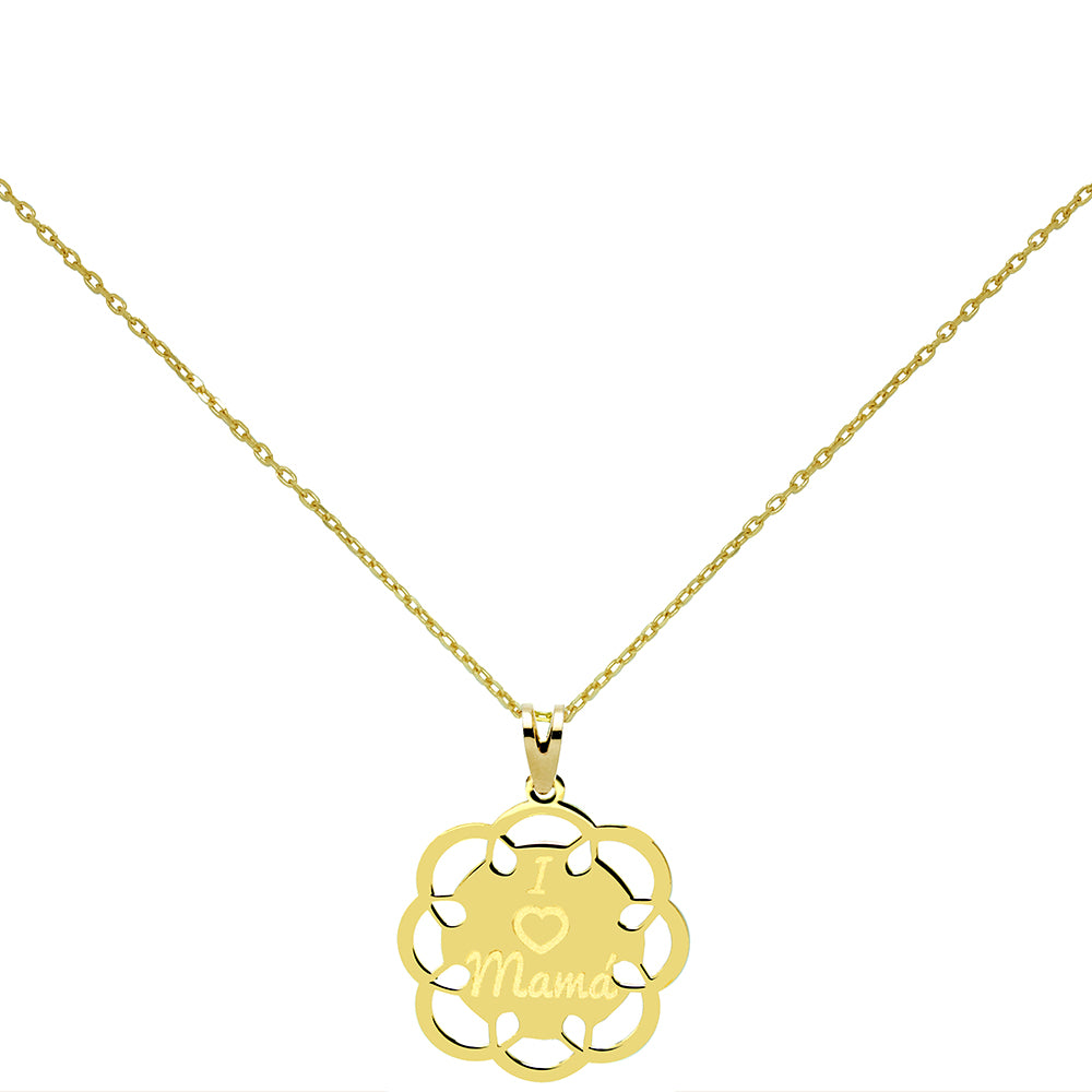 Collar medallón mamá