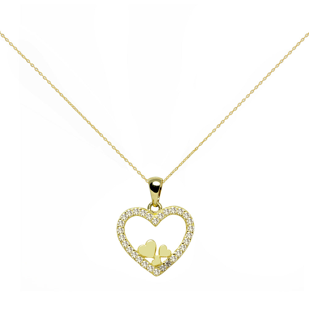 Collar Corazón Circonitas