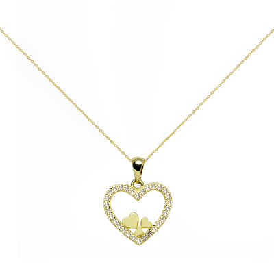 Collar Corazón Circonitas