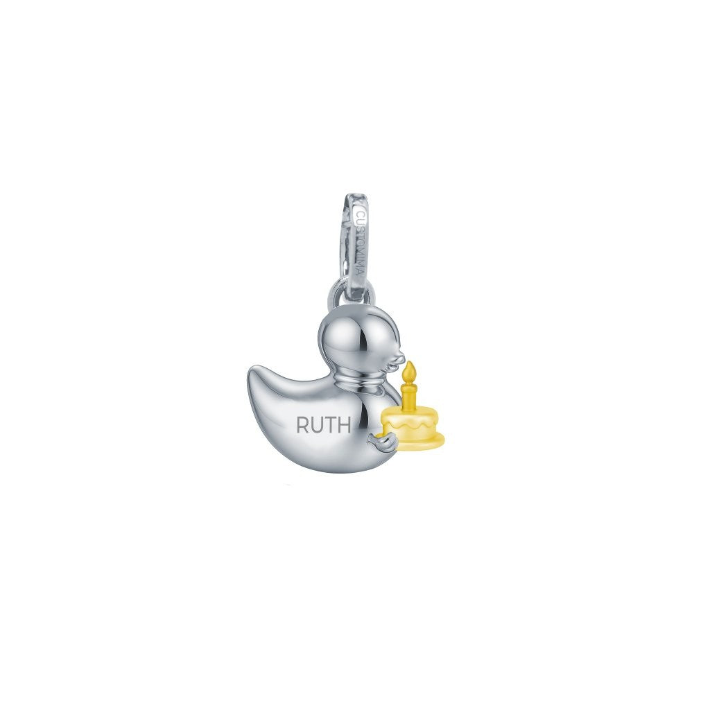 Colgante Patito Cumpleañero Personalizable