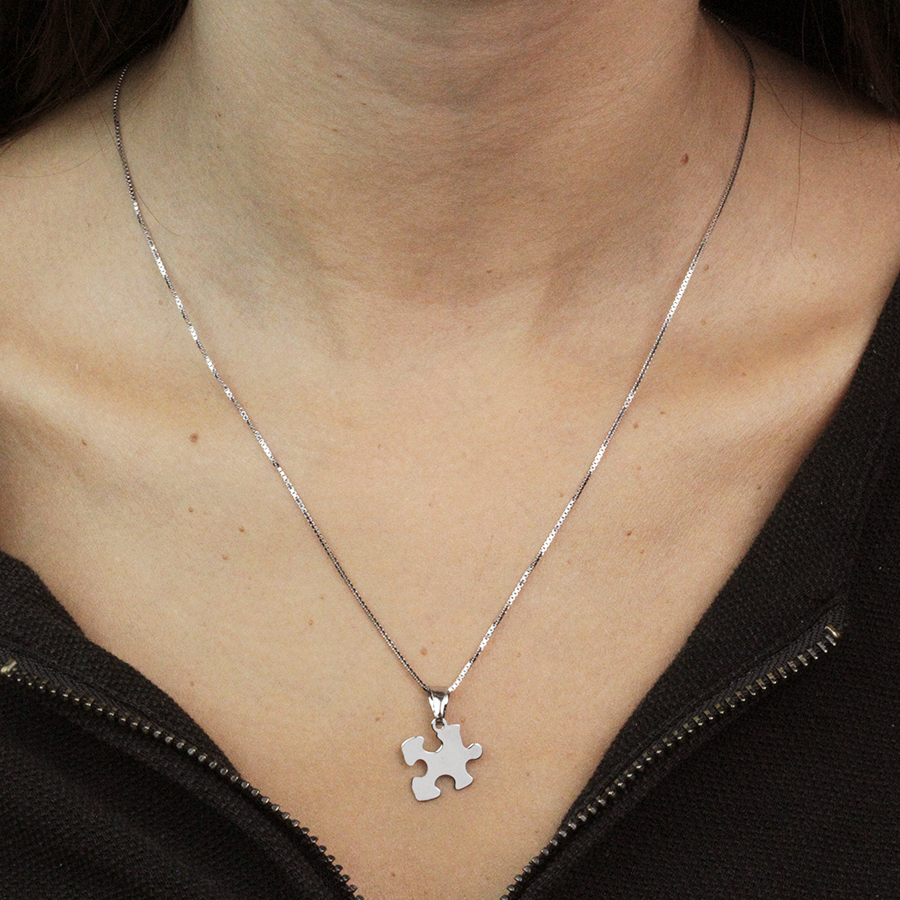 Colgante Puzzle Divisible de Plata 925 Personalizado