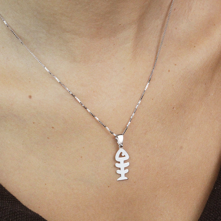 Colgante Raspa de Plata 925 Personalizado