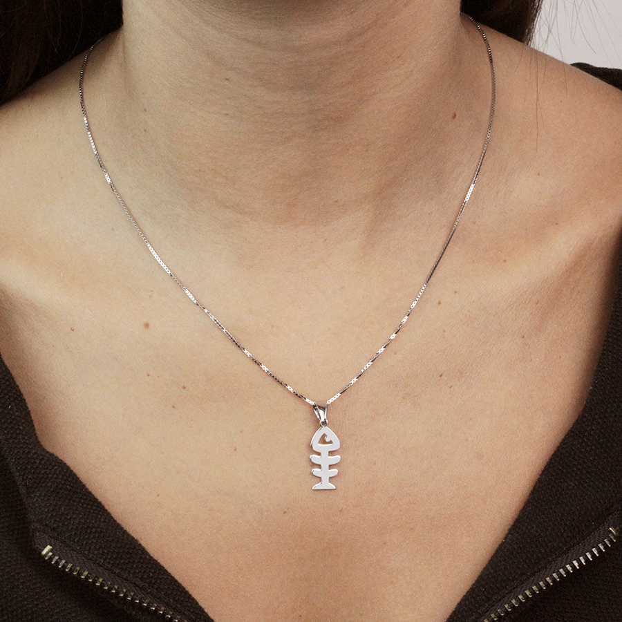 Colgante Raspa de Plata 925 Personalizado