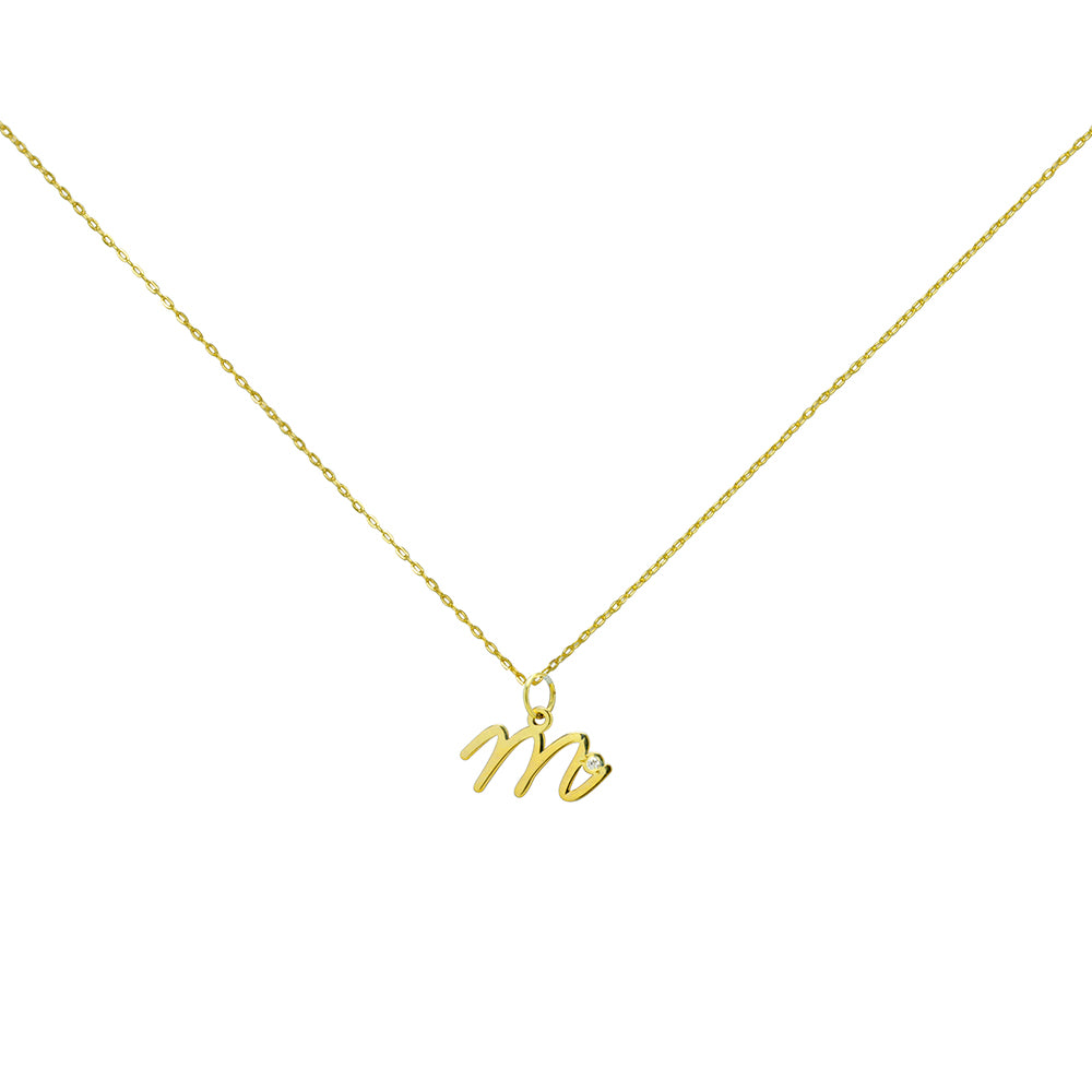 Collar con inicial Diamante