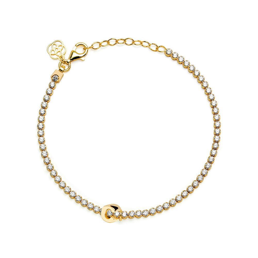 Charm Clip Love de Plata 925 con Inicial Grabada