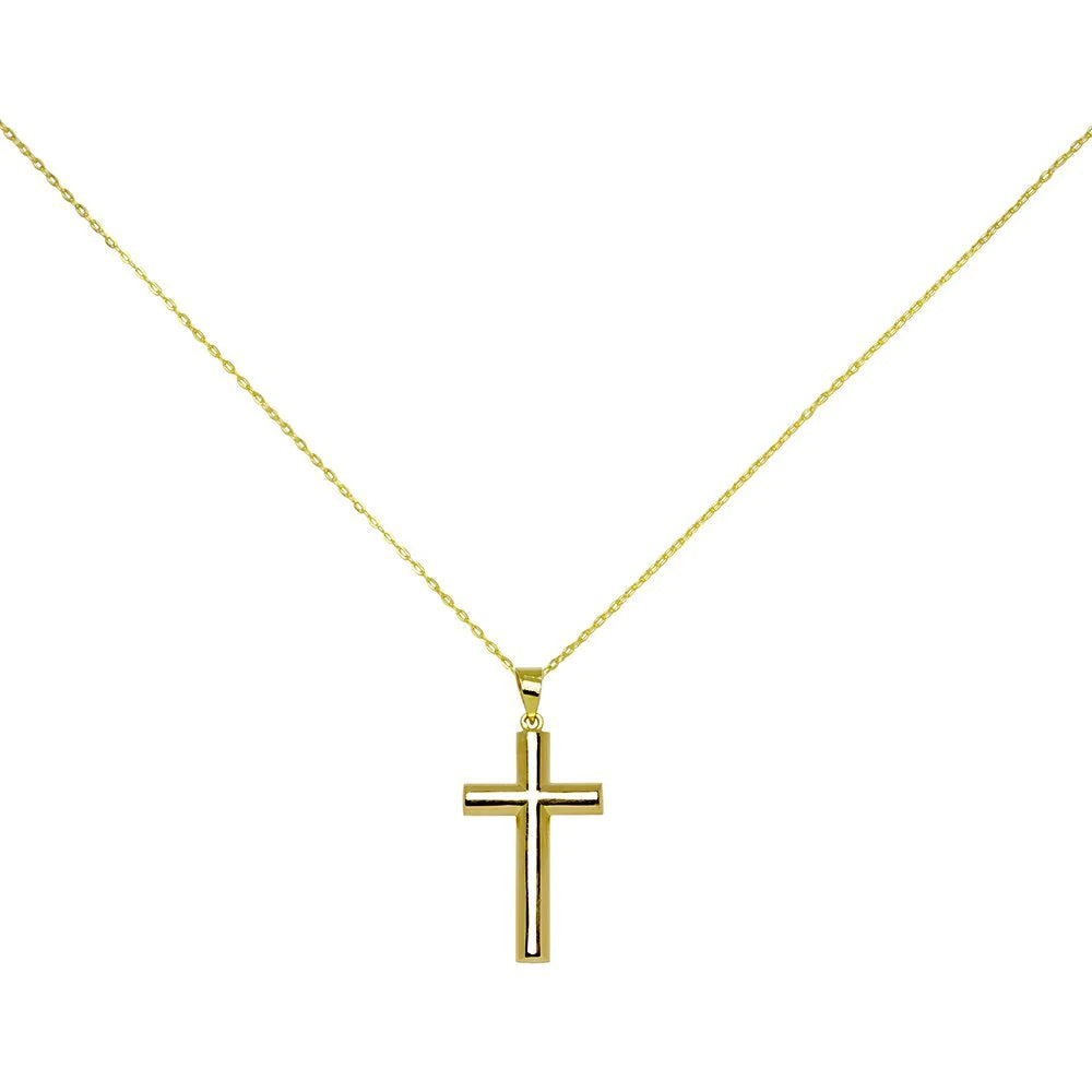 Collar Cruz Lisa 15x25mm