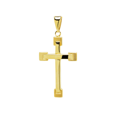 Colgante Cruz Lisa de Oro 18K Personalizado